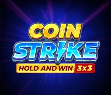 Coin Strike: Hold and Win slot logo by Playson at Circus Casino