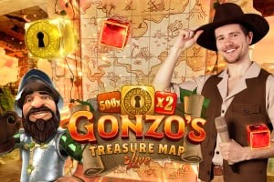 Gonzo&#039;s Treasure Map online game logo by Evolution on circus-belgium.be