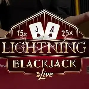Lightning Blackjack slot visual from Evolution available on circus-belgium.be