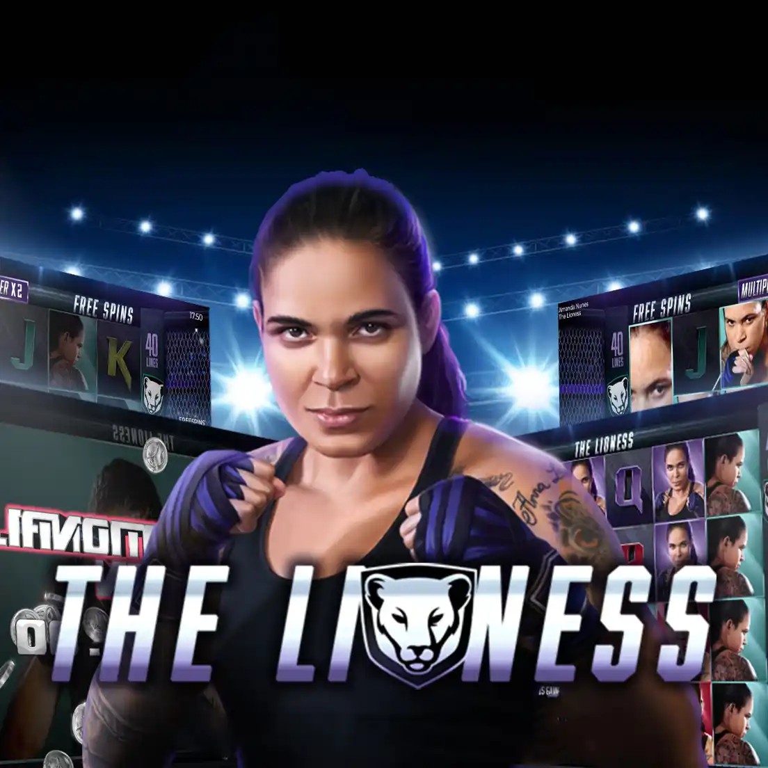 The Lioness online game logo by MGA Games on circus-belgium.be